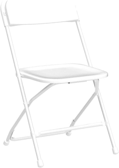 Magshion Plastic Folding Chairs 10 Pack White Foldable Dinning Chairs for Wedding Parties Event Outdoor Indoor Lightweight Chair 330lbs Capacity