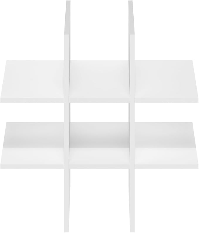 Furinno Cubicle Cube Insert, 9-Compartment Cube Organizer, Fits into Extra Thick Cubes, for Organizers and Storage, White (Does not fit IKEA Kallax Shelving)