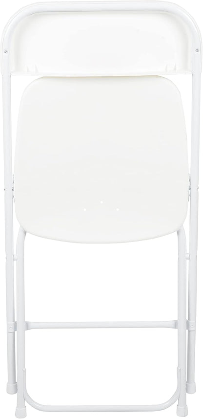 Flash Furniture Hercules Series Plastic Folding Chair - White - 20 Pack 650LB Weight Capacity Comfortable Event Chair-Lightweight Folding Chair