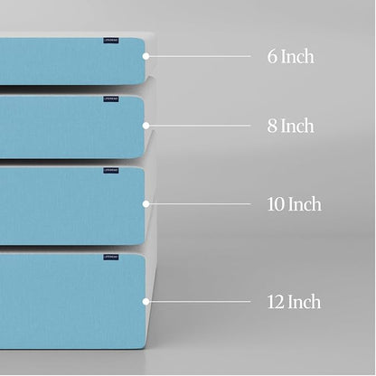 LIFEMENT Basic Twin Cooling Gel Infused Memory Foam Mattress in a Box | Medium Firm Bed, Fiberglass Free, Certified Pressure Relief Foam, Cooling Comfort Sleep, 12 Inch