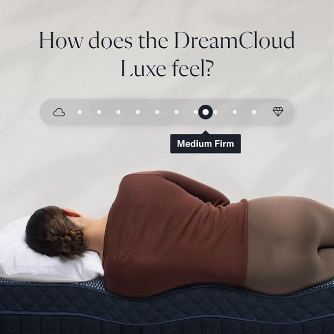 DreamCloud Luxe 14" California King Mattress - Memory Foam (New Version) - 365 Night Trial - Fiberglass Free - Forever Warranty - Mattress in a Box - CertiPUR-US® Certified