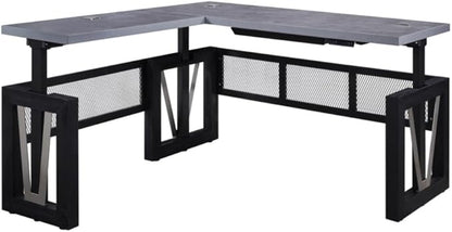 nbf signature series District Reversible L Shaped Desk with Height Adjustable Electric Standing Desk Ergonomic Office Desk Corner Desk Perfect for PC Setup