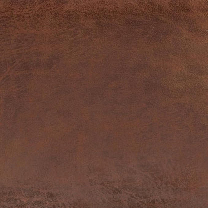 SIMPLIHOME Shay 34 inch Wide Mid Century Modern Small Rectangle Coffee Table Storage Ottoman in Distressed Chestnut Brown Vegan Faux Leather, Assembled, For the Living Room