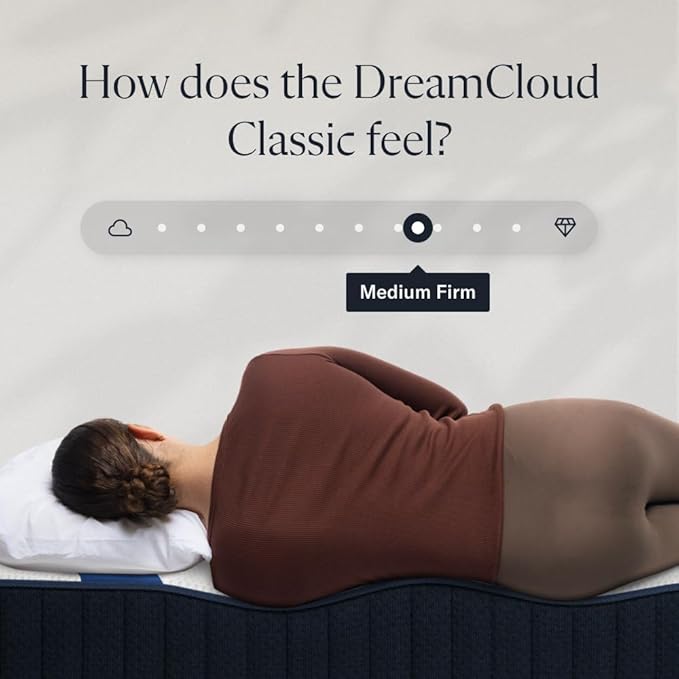DreamCloud Classic 12" Full Mattress - Memory Foam (New Version) - 365 Night Trial - Fiberglass Free - Forever Warranty - Mattress in a Box - CertiPUR-US® Certified