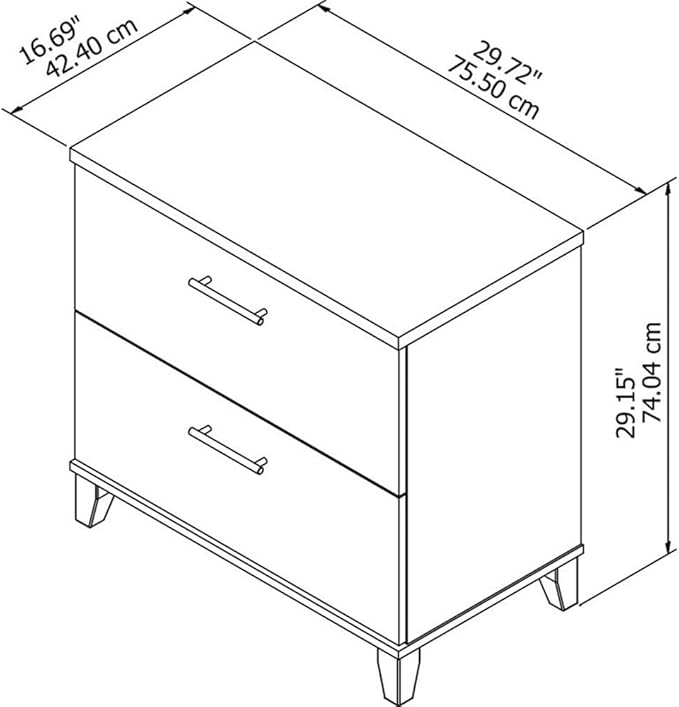 Pemberly Row Lateral File Cabinet in Hansen Cherry - Eng Wood