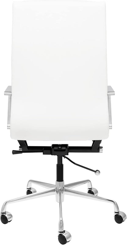 Laura Davidson Furniture SOHO II Tall Back Padded Management Chair (White)
