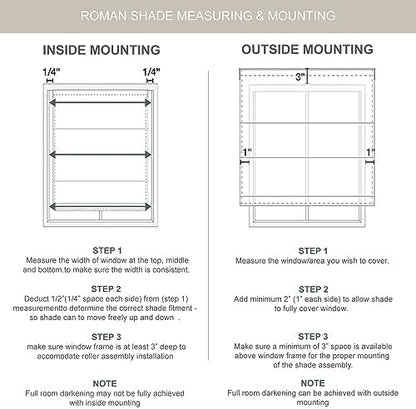 Madison Park Cordless Roman Shades Faux Silk Shade with Sheen 1-Panel Privacy, Room Darkening, Energy Efficient, Thermal Insulated Window Blind for Bedroom, Living Room Décor, 33"W x 64"H Como, Ivory