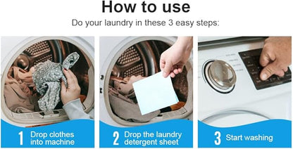 Laundry Detergent Sheets | Ultra-Portable | Travel Size | 192 Loads, 5-Second Dissolve | TSA-Approved & Eco-Friendly | 2X Stain Removal Tech | HE-Safe Detergent Sheets, Fresh Botanical Scent