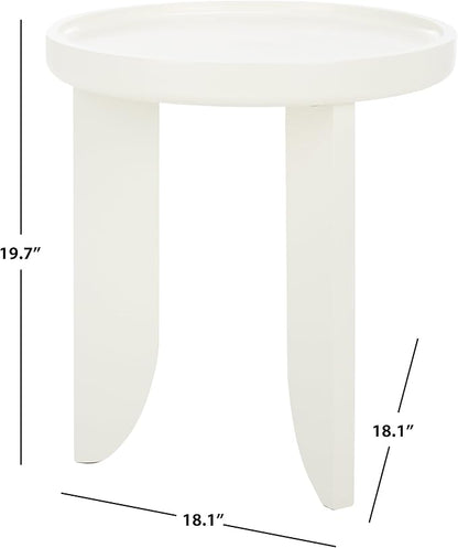 SAFAVIEH Home Collection Malyn Ivory Accent Table for Living Room, Bedroom, Home Office, Foyer