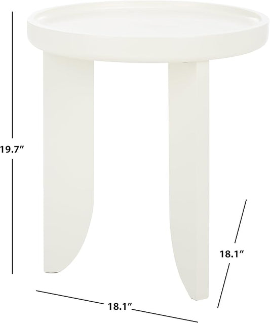 SAFAVIEH Home Collection Malyn Ivory Accent Table for Living Room, Bedroom, Home Office, Foyer