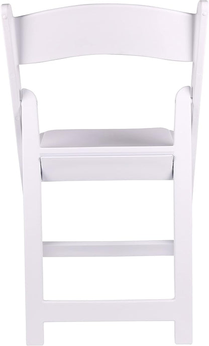BTEXPERT Resin Folding Chair Vinyl Padded Seat Indoor Outdoor Lightweight Set for Home Event Party Picnic Kitchen Dining Church School Weddings