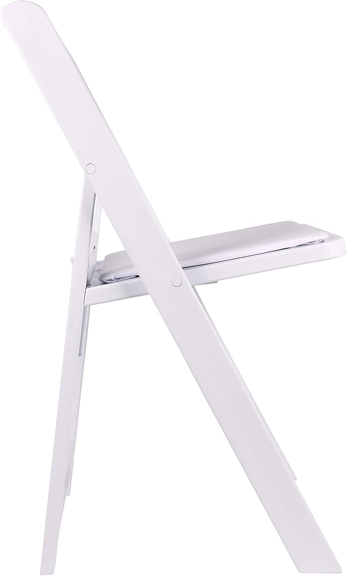 BTEXPERT Resin Folding Chair Vinyl Padded Seat Indoor Outdoor Lightweight Set for Home Event Party Picnic Kitchen Dining Church School Weddings