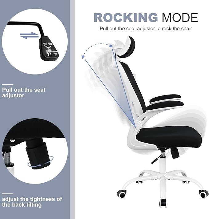2 Pack Office Chair Ergonomic Desk Chair Comfort Adjustable Height with Wheels，Lumbar Support Mesh Swivel Computer Home Office Chair,Conference Room Chairs