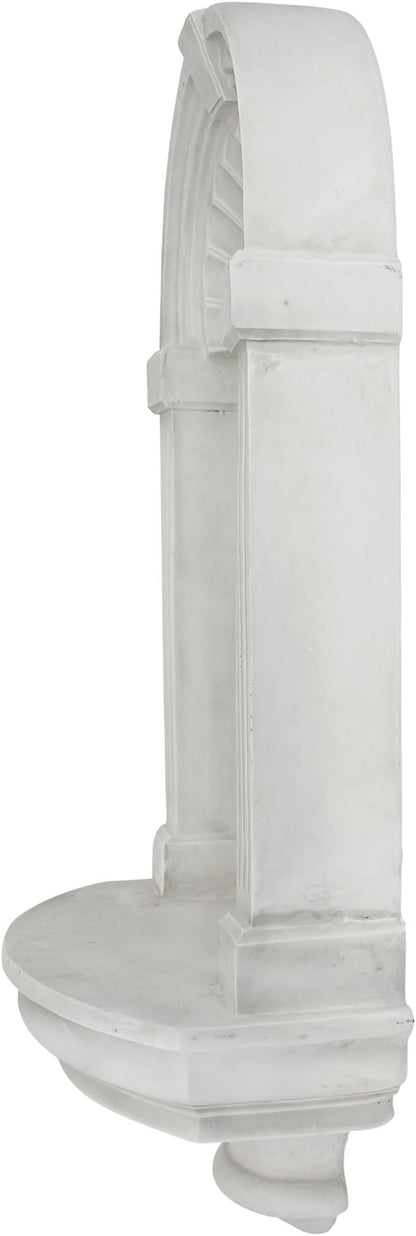 Design Toscano Classical European Style Wall Niche Display Shelf, Medium, 21 Inches Tall, Cast Stone Resin, Antique Stone