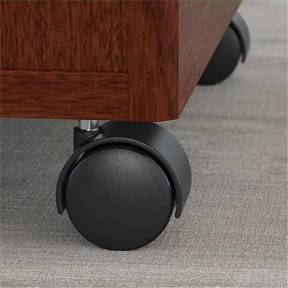 UrbanPro 72" W U-Shaped Desk with Hutch and Storage in Mahogany