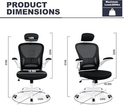 8 Pack Office Chair Ergonomic Desk Chair Comfort Adjustable Height with Wheels，Lumbar Support Mesh Swivel Computer Home Office Chair,Conference Room Chairs