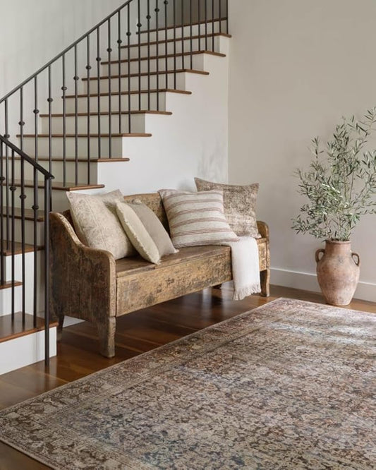 Loloi Amber Lewis Georgie Collection GER-09 Multi/Spice 3'-9" x 5'-6", .19" Pile Height, Accent Rug