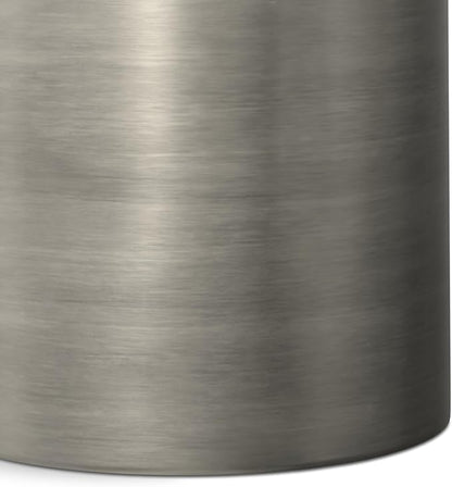 SIMPLIHOME Corbin Industrial 16 Inch Wide Metal Side Table in Antique Silver, Fully Assembled, For the Living Room and Bedroom