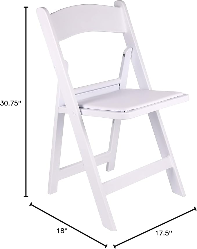 BTEXPERT 30 Pack Resin Folding Chair Vinyl Padded Seat Indoor Outdoor Lightweight Set for Home Event Party Picnic Kitchen Dining Church School Weddings