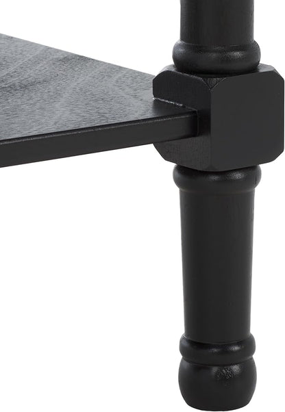 SAFAVIEH Home Collection Josie Black 2-Drawer Console Table for Living Room Foyer Bedroom Hallway Entryway Office