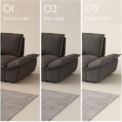 POVISON Oversized Modular Sectional Sailboat Sofa for Living Room with Adjustable Backrest Sectional Couches Large Deep Sofa Set 3 Seats Big Comfy Cloud Couch for House Office