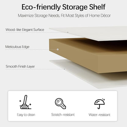 70-Inch Tall White Bookcase, 5 Tiers Shelves Open Storage Bookshelf, 33 in Wide Anti Tipping Indoor Furniture, Book Cases for Home Library Office Bedroom School