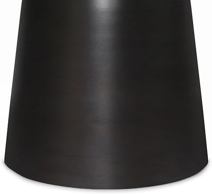 SIMPLIHOME Toby Metal Table - 17 inch Wide Solid Iron Drum Accent Table in Antique Copper, Industrial Side or End Table for Living Room, Bedroom or Entryway with Sculptural Design, Assembled