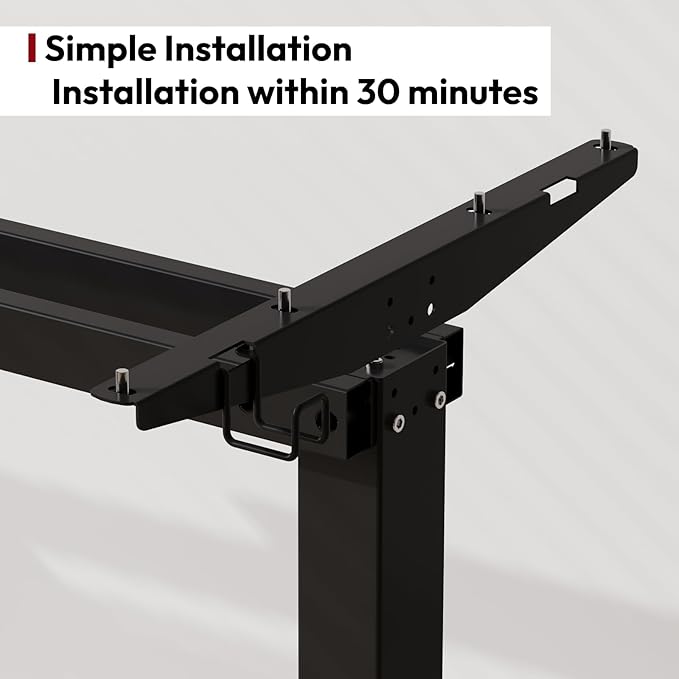 SANODESK Electric Standing Desk 63x24 Inch Height Adjustable Stand Up Desk Home Office Computer Workstation Sit Stand Home Office Desk with Splice Board (Black Frame + Black Top)