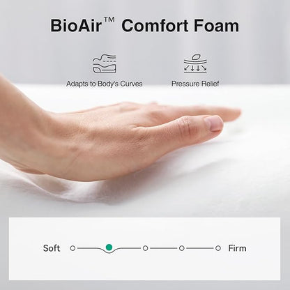 Novilla 6 Inch Innerspring Mattress Full Size, Ultra-Thin Profile with Medium Firm Support for Durable Back Pain Relief, CertiPUR-US Certified Foam & Steel Coils, Eco-Friendly Packaging