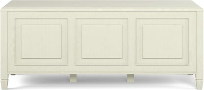 SIMPLIHOME Connaught Entryway Storage Bench - 51 inch Wide Solid Wood Storage Trunk Seat in Antique White, Traditional Bench for Entryway or Living Room with Lift-Up Lid and Decorative Moulding