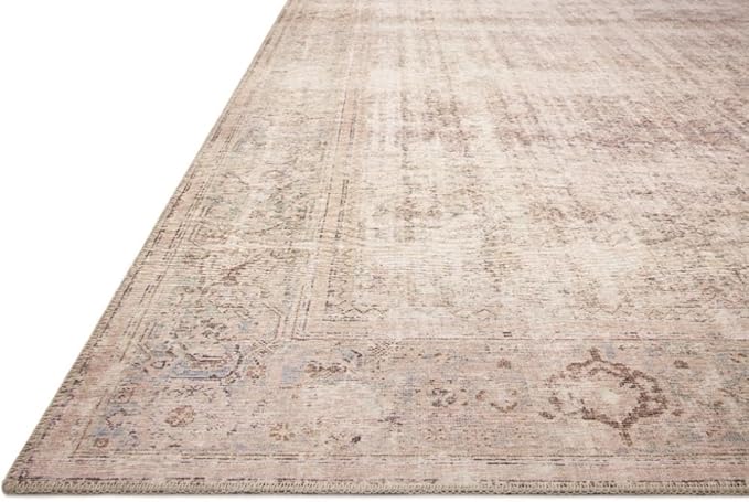 Loloi Amber Lewis Georgie Collection GER-02 Ocean/Sand 3'-9" x 5'-6", .19" Pile Height, Accent Rug