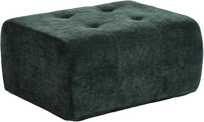 Cloud Ottoman, Modern Boneless Modular Footstool for Modular Sectional Couch for Living Room, No Assembly, Green