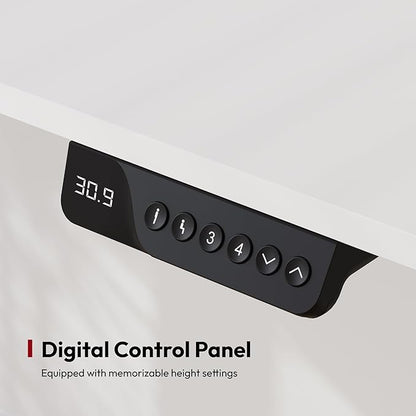 SANODESK Electric Standing Desk 79x32 Inch Height Adjustable Stand Up Desk Home Office Computer Workstation Sit Stand Home Office Desk with Splice Board (White Frame + White Top)