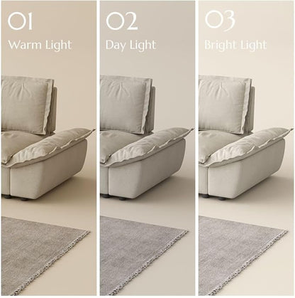 POVISON Oversized Modular Sectional Sailboat Sofa for Living Room with Adjustable Backrest Sectional Couches Large Deep Sofa Set 3 Seats Big Comfy Cloud Couch for House Office