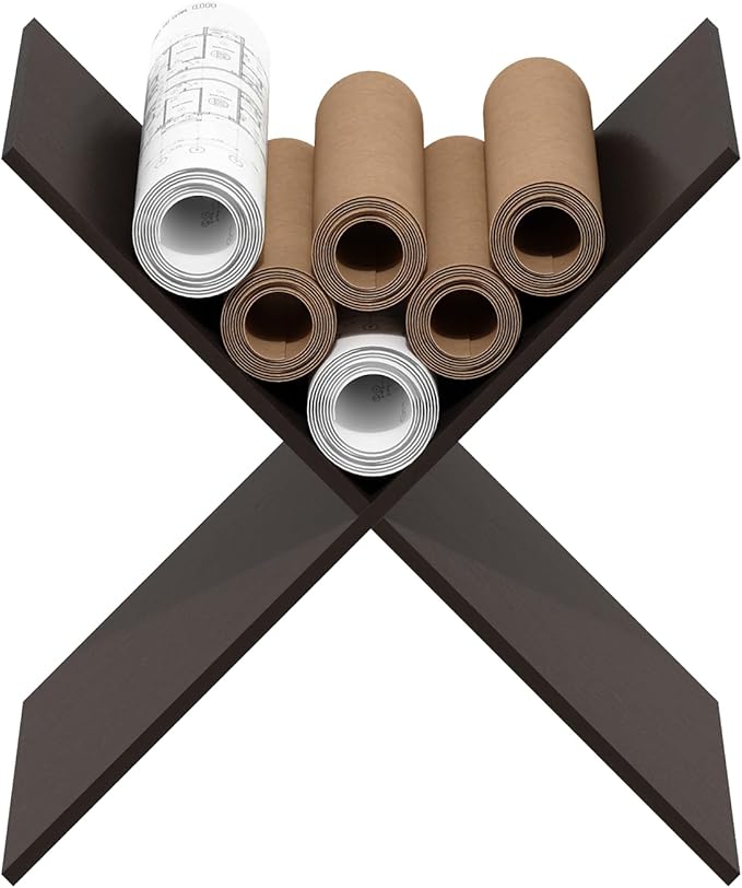 Furinno Cubicle Cube Insert, X-Shelf Cube Organizer, Fits into Extra Thick Cubes, for Organizers and Storage, Dark Oak (Does not fit IKEA Kallax Shelving)