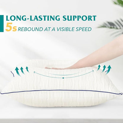 Oubonun 24x24 Pillow Inserts Set of 2 - Square Decorative Throw Pillows for Couch Bed Sofa Living Room Down Alternative Polyester Filling 24 Inch Insert(Beige)