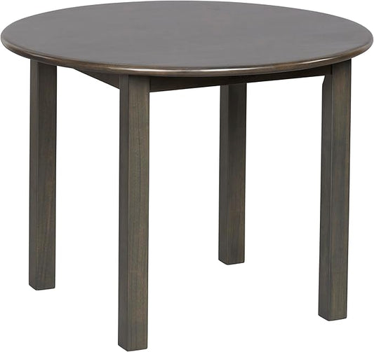 ECR4Kids 30in D Round Hardwood Table with 22in Legs, Kids Furniture, Grey Wash