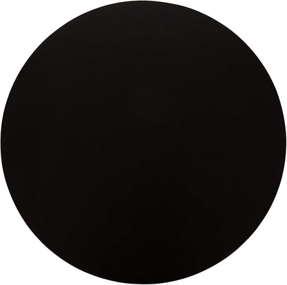 Kate and Laurel Kenzo Modern Wooden Round Side Table; 14 x 14 x 20; Black; Transitional Wood End Table for Use as Bedroom Nightstand or Living Room Accent Table