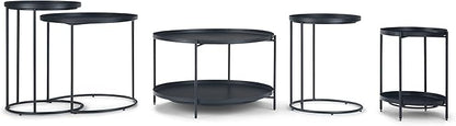 SIMPLIHOME Monet Industrial 18 inch Wide Metal Accent Side Table in Black, Fully Assembled for the Living Room and Bedroom