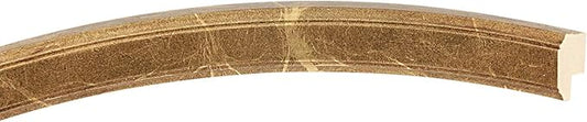 OVALCREST Oval Beveled Wall Mirror for Home Decor - Toronto Style - Champagne Gold - 26" x 22"