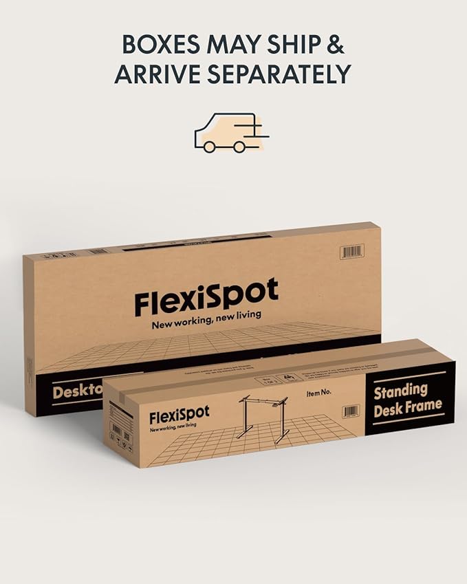 FLEXISPOT 79 x 32 Inch Large Standing Desk, Stand Up Desk with Splice Board, Rising Desks for Home Office, Office Desk with Cup Holder and Headphone Hook (Black Frame + Black Top, 2 Packages)