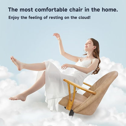 Chromcraft Caster Swivel Tilt Dining Chairs, PU Leather Chairs with Soft Wheels, Ultra Comfy Sturdy Kitchen Room Chairs, Rolling Chair on Wheels for Home (Ivanhoe NPL Nude)