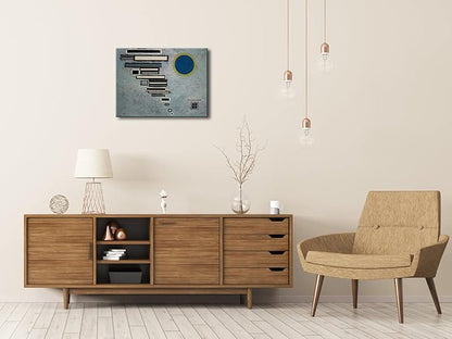 Wieco Art Canvas Wall Art Wassily Kandinsky Unequal 1932 Picture Print of Famous Paintings Canvas Prints Abstract Wall Art for Home Decor office decorationsand