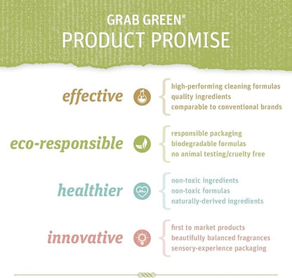 Grab Green Stoneworks Laundry Detergent Pods and Dryer Sheet Bundle, 50 Count Pods and 80 Dryer Sheets, Fragrance Free Rain Scent, Plant and Mineral Based Laundry Care Set
