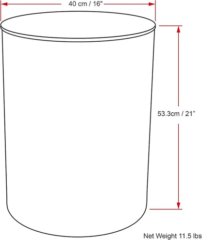 SIMPLIHOME Curtis Industrial 16 Inch Wide Metal Cylinder Accent Table in Ombre Black/Copper, Fully Assembled, for The Living Room and Bedroom