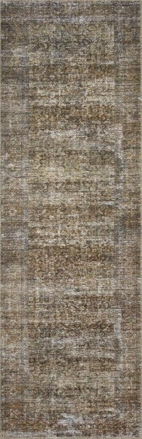 Loloi Amber Lewis Billie Collection, Tobacco & Rust 7'-6" x 9'-6" Area Rug – Antique & Distressed Accent Rugs for Living Room, Bedroom, Entryway & Hallway, No Shed High Traffic Area Home Decor Rug