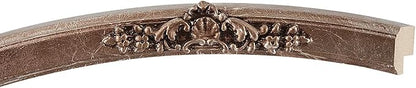 OVALCREST Oval Beveled Wall Mirror for Home Decor - Athena Style - Champagne Silver - 18" x 14" Outside Dimensions