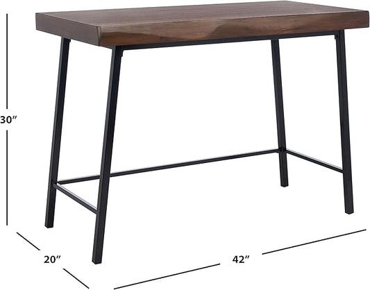 SAFAVIEH Home Collection Bernhart Walnut/Black Desk