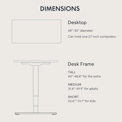 FLEXISPOT E6 3 Stages Dual Motor Electric Standing Desk 48x30 Inch Whole-Piece Board Height Adjustable Electric Sit Stand Desk（White Frame + Brown Wood Grain Desktop, 2 Packages）