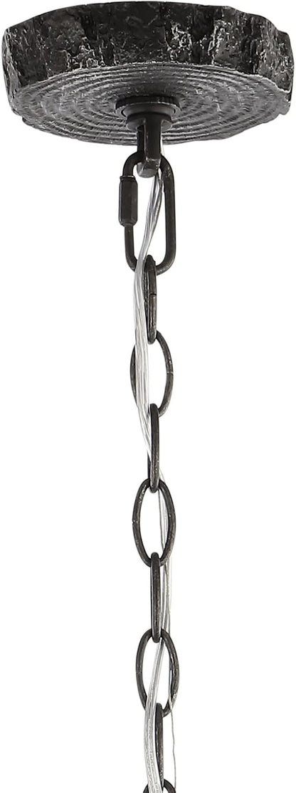 JONATHAN Y JYL6300C Eldora 30" Adjustable Resin Antler 5-Light LED Chandelier, Glam, Rustic,Cottage,Transitional, Dimmable Dining Room, Living Room, Kitchen, Foyer, Bedroom, Black
